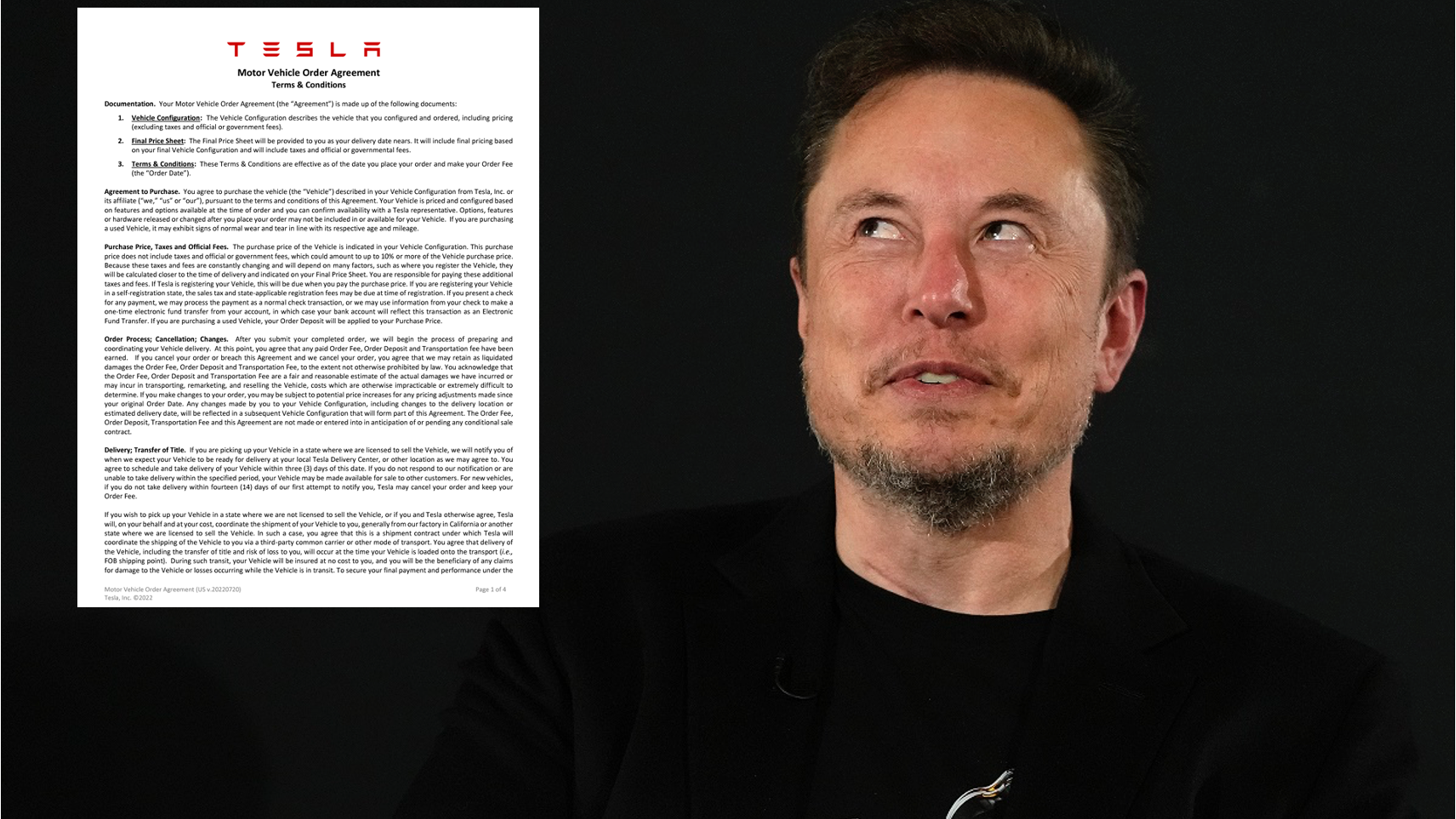Cybertruck і Terms of Use 1 Нові умови продажу автомобілів Тесла -- Tesla Motor Vehicle Order Terms & Conditions