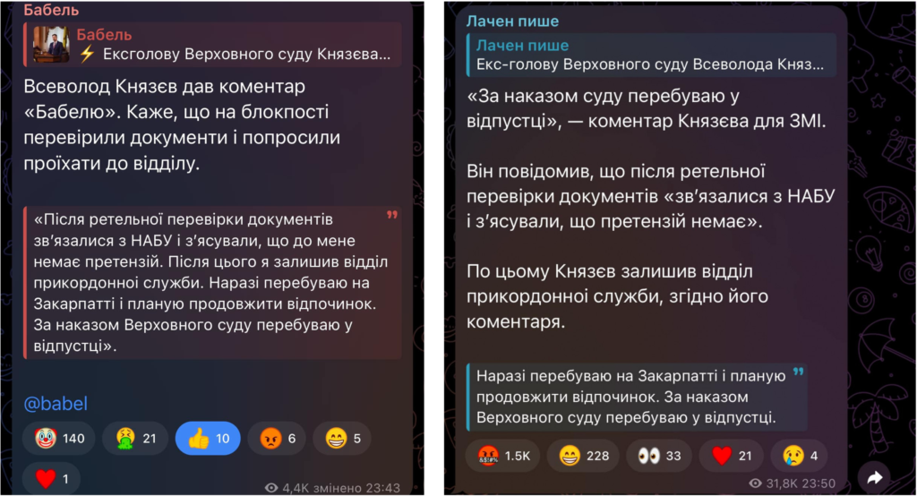 "ТГ канали не зобов'язанні взагалі щось вказувати" (с) Лачен 1 "ТГ канали не зобов'язанні взагалі щось вказувати" (с) Лачен