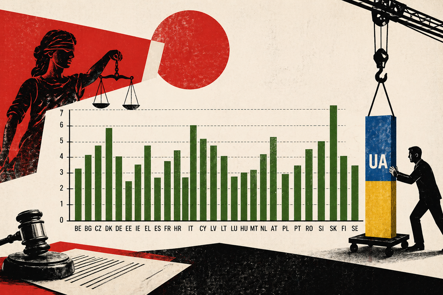 Україна входить у чарт: якби ми були в EU Justice Scoreboard